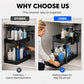2-Tier Under Sink Organizer with Hooks