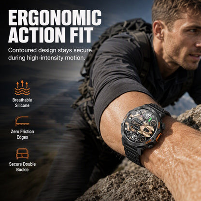 🏔️ Multifunctional Outdoor Smartwatch – Dual-Band GPS Sports Watch