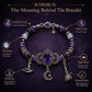 💜 Gothic Purple Rhinestone Halloween Bracelet