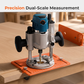🔧 Aluminum Alloy Wood Router Slotting Bracket Guide Tool