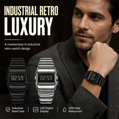 ⏱️ Luxury Retro Digital Watch