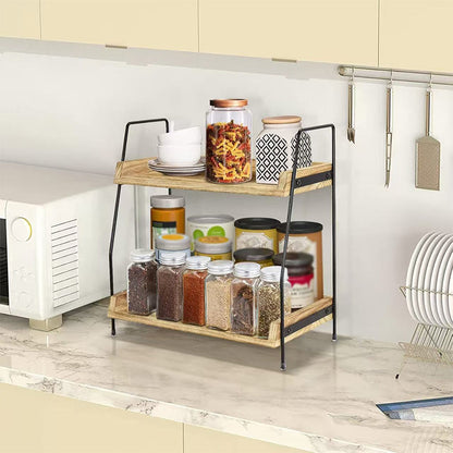 🏠 2-Tier Countertop Organizer Shelf