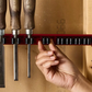 🔧 Heavy-Duty Aluminum Screwdriver Organizer Rack – Wall Mount Magnetic Tool Holder