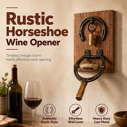 🧲Vintage Wall-Mounted Horseshoe Wine Opener