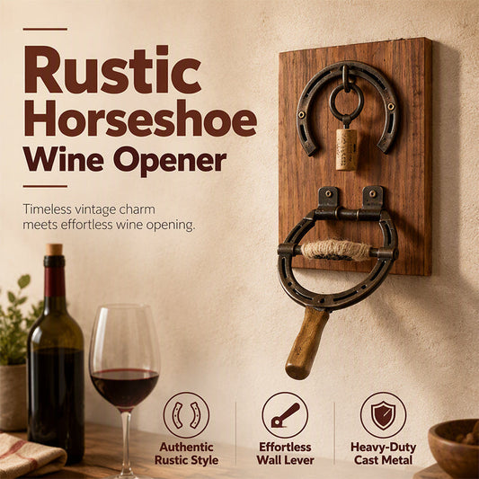 🧲Vintage Wall-Mounted Horseshoe Wine Opener