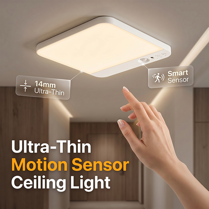 🔋 Rechargeable Motion Sensor Ceiling Light – Cordless LED Ceiling Lamp with Remote Control