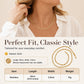 ✨ Elegant Gold Plated Flat Chain Necklace