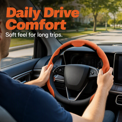🚗 Breathable Anti-Slip Steering Wheel Cover