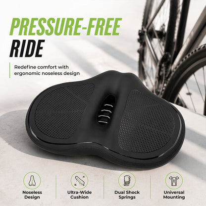 🚴 Oversized Noseless Bike Seat Cushion