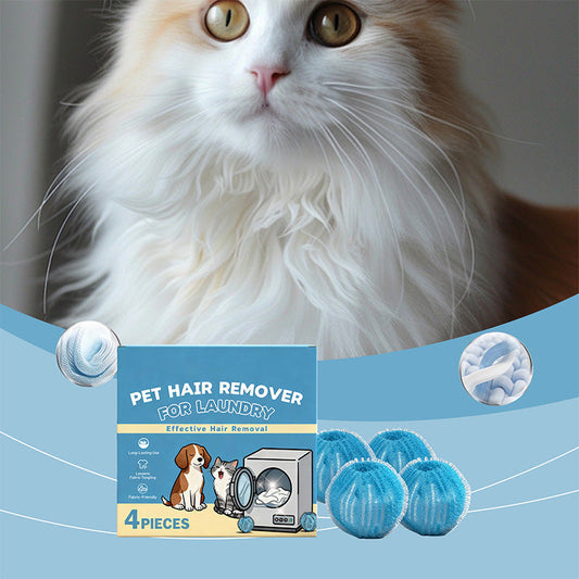🐾 Reusable Pet Hair Remover Laundry Balls