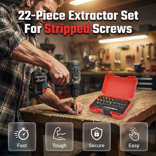 🔧 High-Speed Steel Bolt & Screw Remover Kit