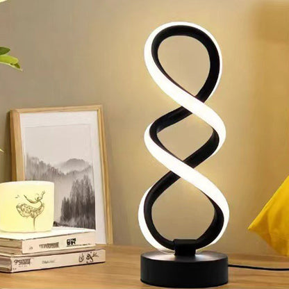 🏠 Sculptural Double Helix Table Lamp – Modern Minimalist Desk Light with Warm Glow, a Statement Piece for Contemporary Interiors 🌟