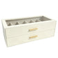 🕶️ Sunglasses Organizer Box: PU Leather, Velvet Lining, Glass Window, Multi-Slot