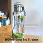 💧 LIMITED-TIME 50% OFF! 🍵 Large Capacity Portable Glass Water Bottle – Heat & Cold Resistant, Dual Tea Strainers & Leak-Proof Seal – Hydration On the Go ✨