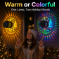 ☀️ Solar Decorative Wall Light: Festive Light Patterns, IP65, Auto On at Night