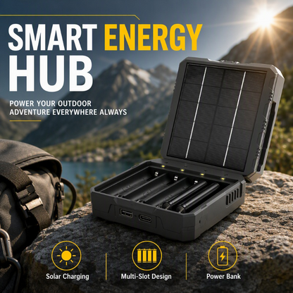 ✨4-Slot Solar Lithium Battery Charger