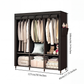 🏠 Easy-Assemble Non-Woven Fabric Wardrobe