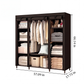 🏠 Easy-Assemble Non-Woven Fabric Wardrobe