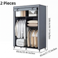 🏠 Easy-Assemble Non-Woven Fabric Wardrobe