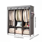 🏠 Easy-Assemble Non-Woven Fabric Wardrobe