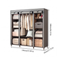 🏠 Easy-Assemble Non-Woven Fabric Wardrobe