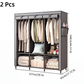 🏠 Easy-Assemble Non-Woven Fabric Wardrobe