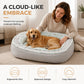 🦴 Orthopedic Pet Bed for All Seasons – High-Density Support Foam with Soft Plush & Breathable Oxford Dual Sides