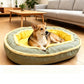 🦴 Orthopedic Pet Bed for All Seasons – High-Density Support Foam with Soft Plush & Breathable Oxford Dual Sides