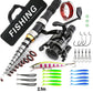 🎣 All-in-One Travel Fishing Kit: Telescopic Rod, Reel & Lures in Bag