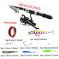 🎣 All-in-One Travel Fishing Kit: Telescopic Rod, Reel & Lures in Bag
