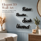 🛁 4-Piece Farmhouse Bathroom Wall Decor Set: Rustic Hollow-Out Wooden Letter Signs, Easy to Hang, Spa-Like Ambience