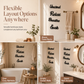 🛁 4-Piece Farmhouse Bathroom Wall Decor Set: Rustic Hollow-Out Wooden Letter Signs, Easy to Hang, Spa-Like Ambience