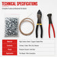 🔧 Professional 4-Piece Steel Wire Connection Kit: Precision Crimping Pliers, Copper-Coated Wire & Alloy Connectors for Industrial-Grade Repairs