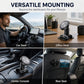🧲 Universal Strong Adhesive Car Phone Mount: Flexible Magnetic Base Fits Curved Dashboards, Triple-Axis Angle Adjustment