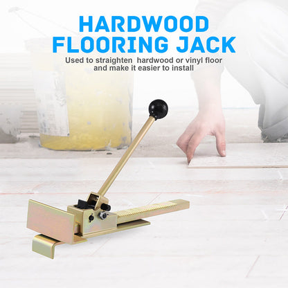 🔧 Professional Ratcheting Hardwood Plank Jack: Effortless Alignment, Precision Pressure, Ergonomic Grip for Tight Spaces