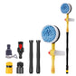 🌀 Multi-Function Rotating Foaming Cleaning Brush: Built-in Soap Dispenser