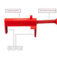 🧱 Adjustable PA6 Brick Line Clips & Extended Runners: Durable, No-Tools Setup, Dual Sizes for Precise Masonry Alignment