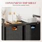 🛋️ Space-Saving Laundry Hamper with Shelf: Dual-Compartment Bags, Sturdy Metal Stand, Ideal
