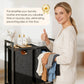 🛋️ Space-Saving Laundry Hamper with Shelf: Dual-Compartment Bags, Sturdy Metal Stand, Ideal