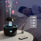 🌧️ 7-Color Rotating Raindrop Humidifier: Ultrasonic Cool Mist, 300ml, Quiet, Auto Shut-Off
