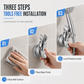 🚿 Adjustable Suction Cup Shower Head Holder: Drill-Free, Multi-Angle Neck, Strong Grip, Universal Fit for Bathroom Tiles