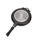 🍳 Portable Easy-Clean BBQ Grill Pan: Non-Stick, Double-Sided, Safety Lock, Fits Gas & Induction, Perfect for Camping