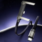 🔌 240W Fast Charging Cable with Adjustable Stand: USB-C, 1.5m, Zinc Alloy, 90° Connector, for Phones & Laptops
