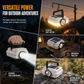🏕️ Solar Rechargeable LED Camping Lantern: Multifunctional Work Light, Power Bank, Weatherproof, for Emergencies