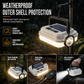 🏕️ Solar Rechargeable LED Camping Lantern: Multifunctional Work Light, Power Bank, Weatherproof, for Emergencies