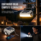 🏕️ Solar Rechargeable LED Camping Lantern: Multifunctional Work Light, Power Bank, Weatherproof, for Emergencies