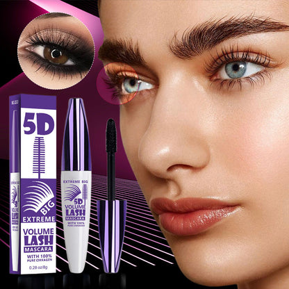 👁️ Charming Waterproof Mascara: Long-Lasting, Gentle for Sensitive Eyes, Silicone Brush, Non-Clumping Formula