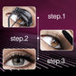 👁️ Charming Waterproof Mascara: Long-Lasting, Gentle for Sensitive Eyes, Silicone Brush, Non-Clumping Formula