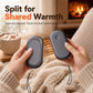 🤲 Magnetic Split 2-in-1 Hand Warmer: Rechargeable, Dual-Sided Heat, Shareable, Portable USB, Perfect for Winter