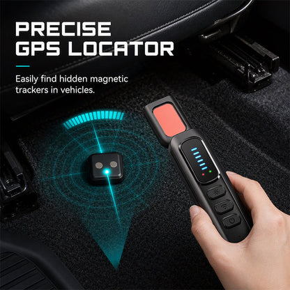 🕵️ T19 Anti-Spy Camera Detector: Full-Spectrum Bug Sweeper, GPS Tracker Finder, 25H Battery, Pocket-Sized